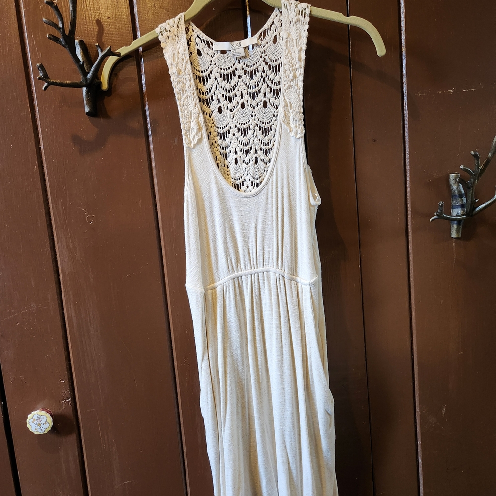 Forever 21 Cream Crochet Top